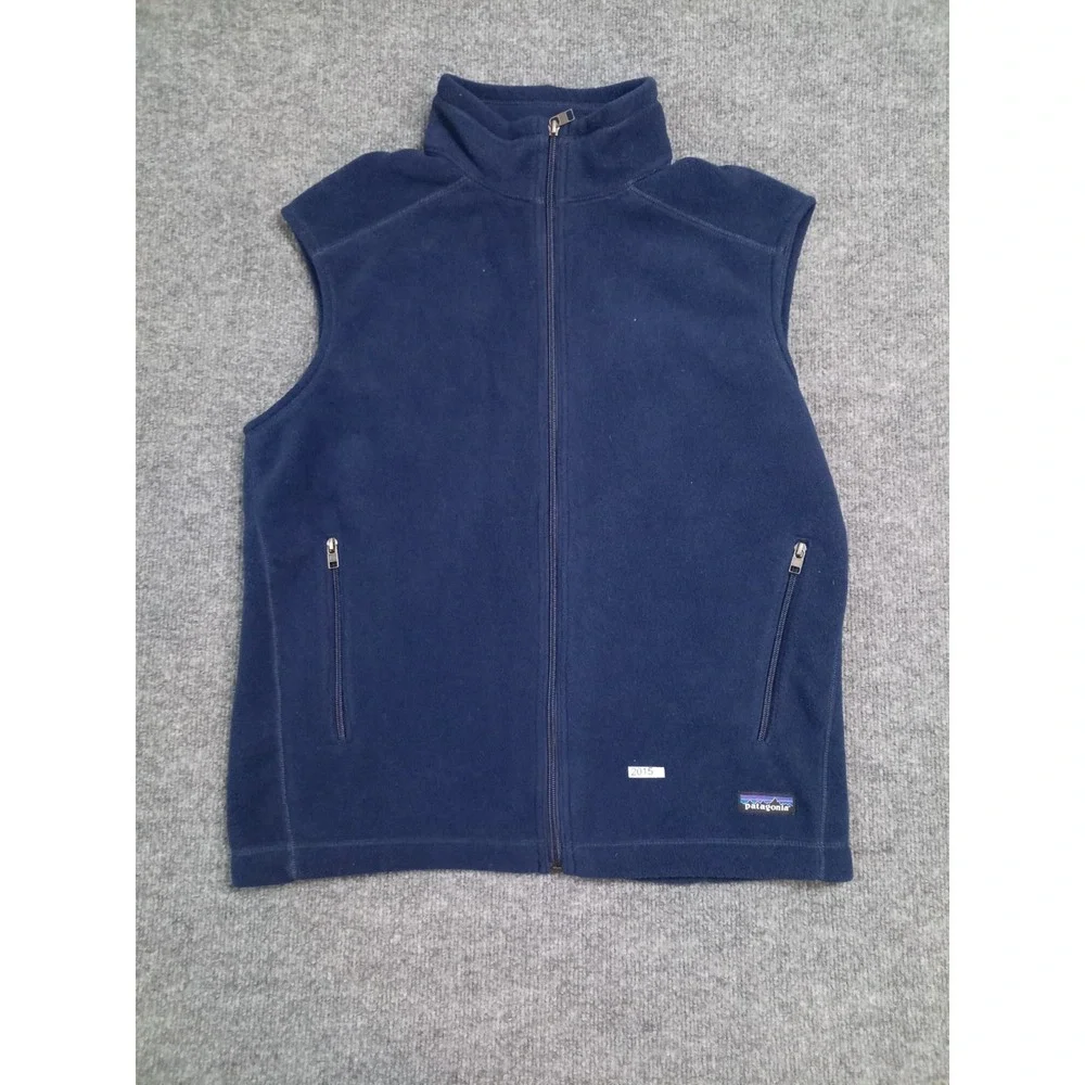 Patagonia Synchilla Fleece Vest Men's Large Blue Full Zip Outdoor Casual